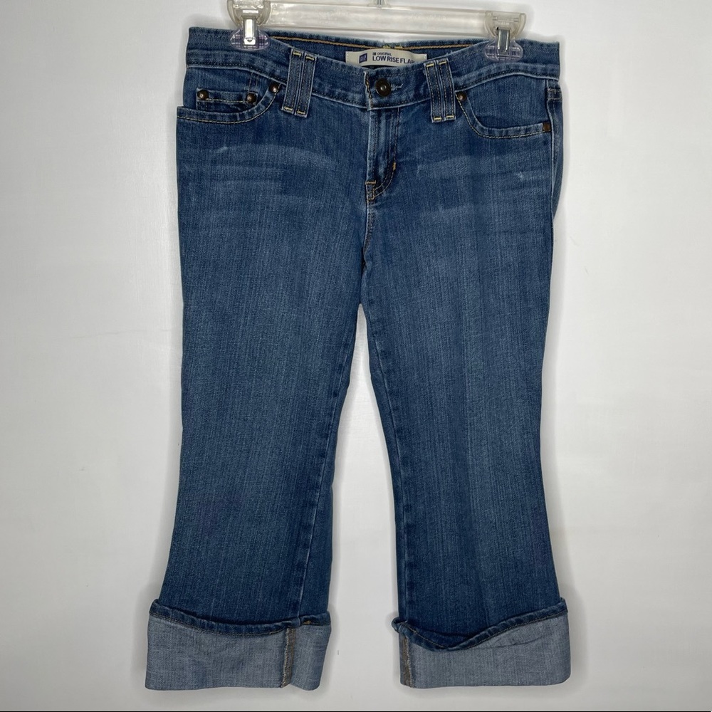 🍋Gap Cropped Low Rise Flares